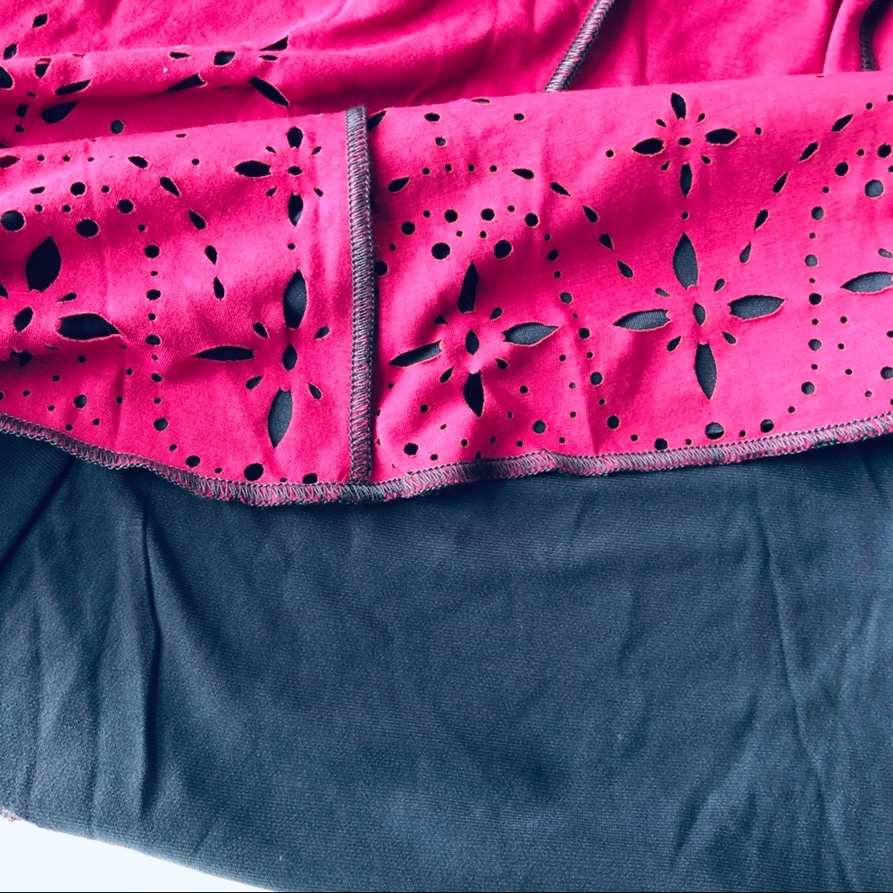 VINTAGE Free People Dress Racerback Pink Flare Mini  XS - Picture 5 of 8